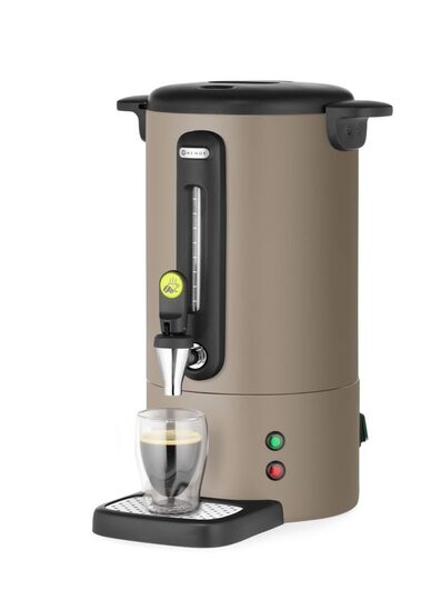 Zijaanzicht Hendi percolator 7 liter mat taupe