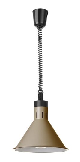 Hendi verstelbare warmtelamp conisch beige 250W