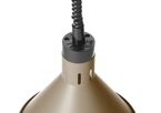 Zijaanzicht Hendi conische warmtelamp beige