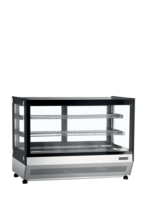 De kracht van presentatie: Het moderne, zwarte design van de LCT900F trekt direct de aandacht van uw gasten naar uw mooiste producten.