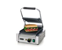 Hendi contactgrill enkel ribbel 263501