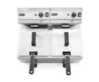 Hendi friteuse 2x8 liter inclusief frituurmanden