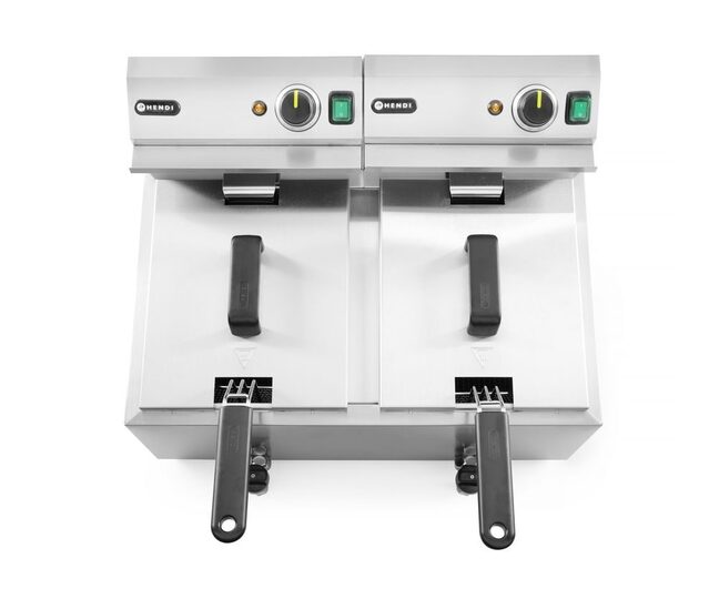 Hendi friteuse 2x8 liter inclusief frituurmanden