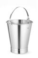 Duurzame RVS emmer 15 liter met stevige voet