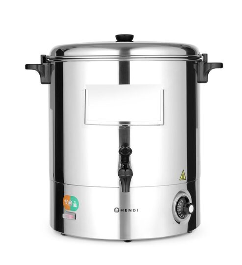 Vooraanzicht Hendi 30 liter RVS drankenketel
