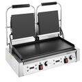 Zijaanzicht van de Buffalo CU610 dubbele vlakke contactgrill