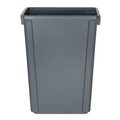 Jantex smalle afvalbak 60 liter grijs voor professioneel gebruik