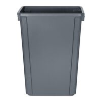 Jantex smalle afvalbak 60 liter grijs voor professioneel gebruik
