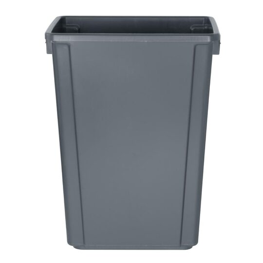 Jantex smalle afvalbak 60 liter grijs voor professioneel gebruik
