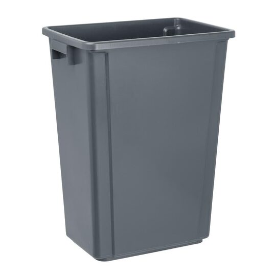 Ruimtebesparende Jantex afvalbak 60 liter in grijze uitvoering