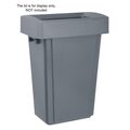 Zijaanzicht van de smalle Jantex afvalbak 60 liter