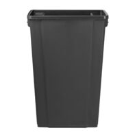 Jantex smalle afvalbak 80 liter zwart voor horeca