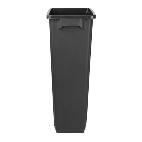 Zijaanzicht van de Jantex 80 liter afvalbak
