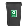 Jantex smalle afvalbak 80 liter in professionele omgeving
