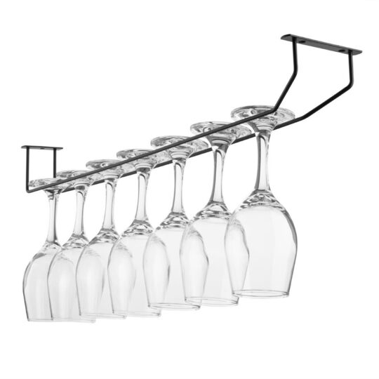 Olympia zwart wijnglazenrek 610mm voor horeca