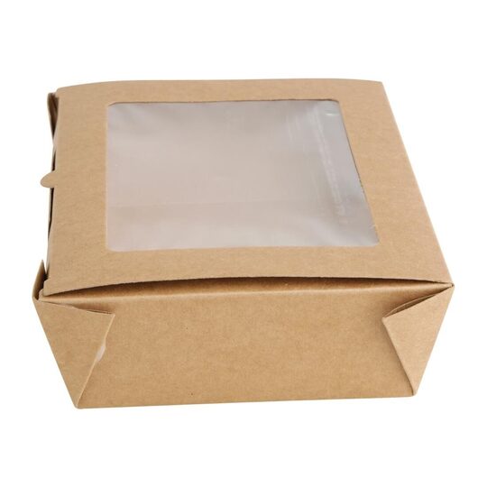 Zijaanzicht van de recyclebare Fiesta saladebox 700ml
