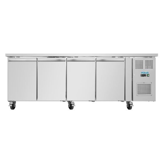 Ruim interieur van de Polar 4-deurs koelwerkbank