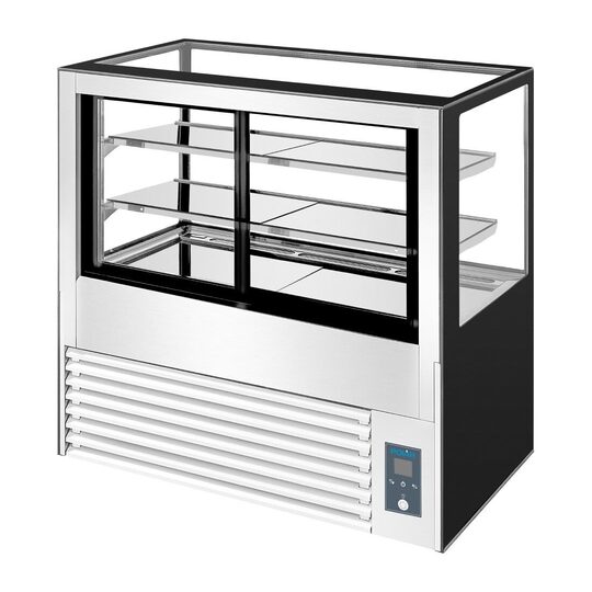 Stijlvolle glazen koelvitrine voor horecagelegenheden