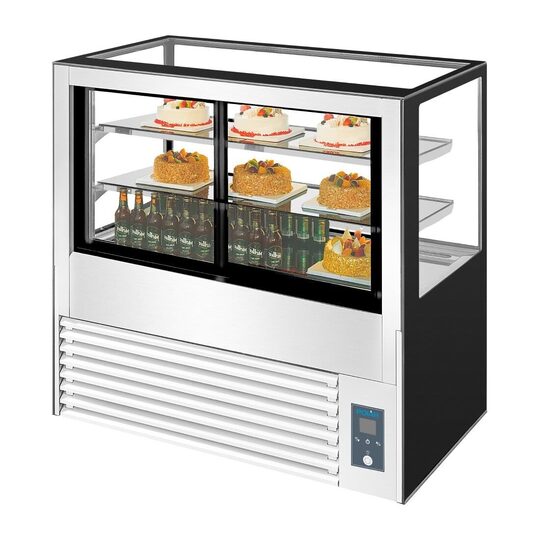 Achterzijde van de Polar gebakskoelvitrine UA061
