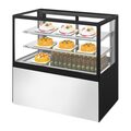 Detailopname van de Polar RVS gebakskoelvitrine