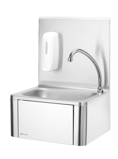 Detailopname van de Hendi RVS 18/10 handenwasbak