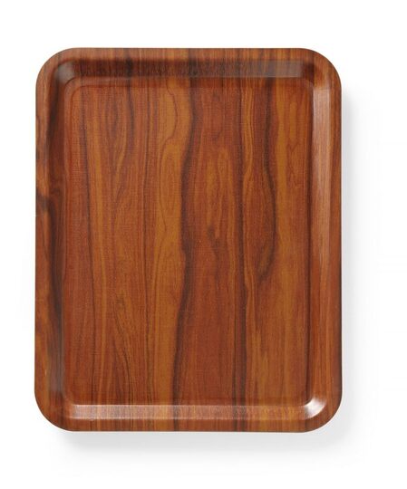 Hendi dienblad woodform mahonie 46x36 cm voor horeca