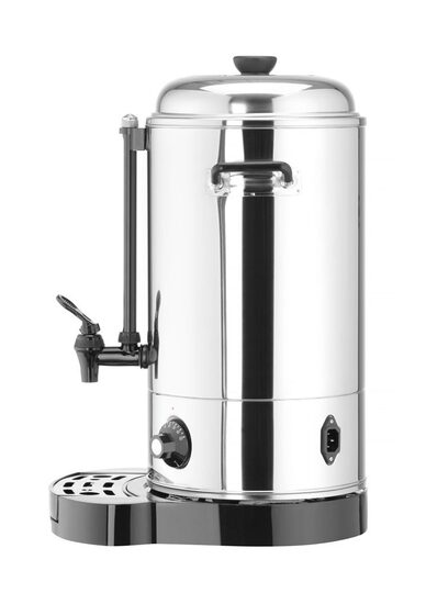 Zijaanzicht van de Hendi 9 liter warmwaterketel