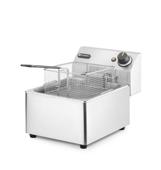 Duurzame RVS friteuse 6 liter van Hendi Kitchen Line