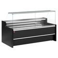 Geventileerde gekoelde vitrinetoonbank 150cm zwart Diamond
