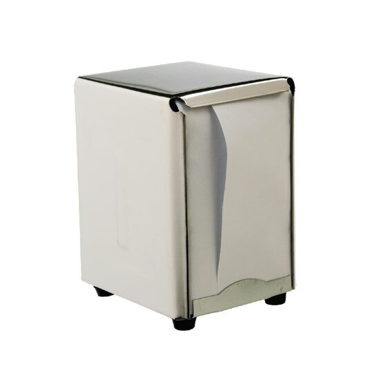 P420 servetdispenser gevuld met witte servetten