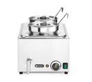 Hendi bain-marie met twee ronde bakken inclusief deksels
