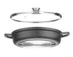 Detailopname Hendi braadpan met hoogwaardige antiaanbaklaag