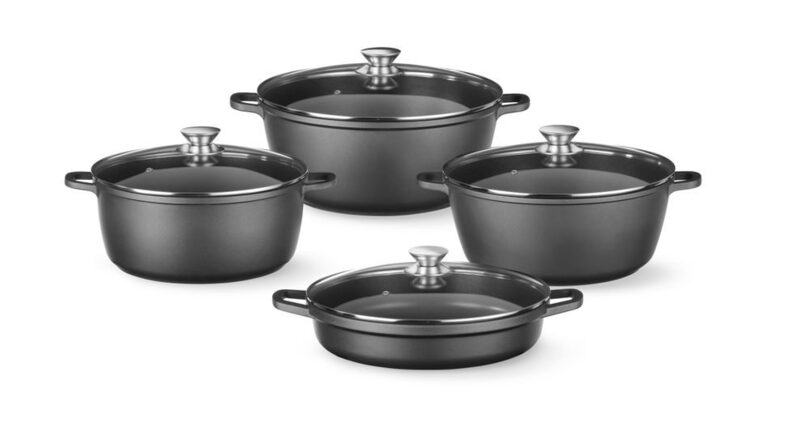 Zwarte Hendi braadpan 7 liter voor de professionele keuken