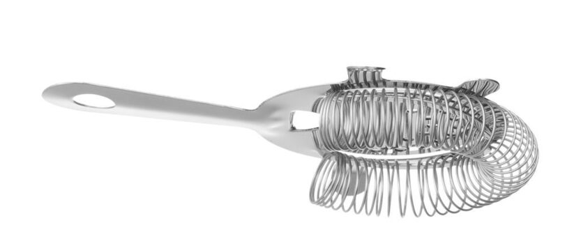 Detailopname van de Hendi Barup strainer voor cocktails