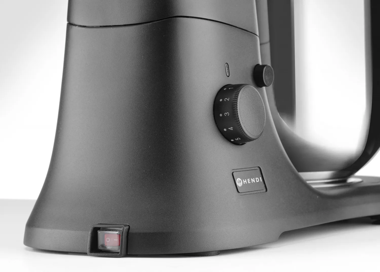 221150 Hendi keukenmachine achterzijde met aan uit schakelaar