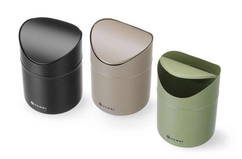 Assortiment Hendi tafelprullenbakken in zwart