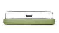 Hendi Uniq koeldisplay in groen met GN 1/1 RVS tray en transparante deksel voor buffet