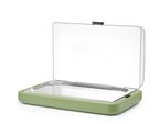 Hendi Uniq koeldisplay in groen met GN 1/1 RVS tray en transparante deksel voor buffet