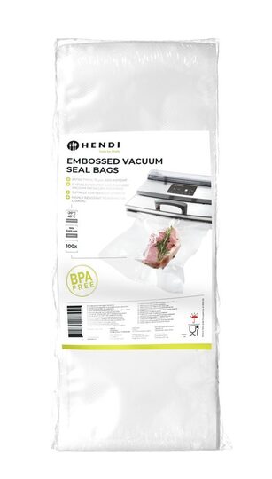 Hendi vacuümverpakkingszakken met reliëf 150x400mm voor professionele horeca