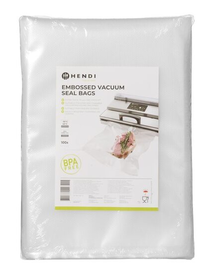 Hendi vacuümverpakkingszakken met reliëf 250x350mm voor horeca