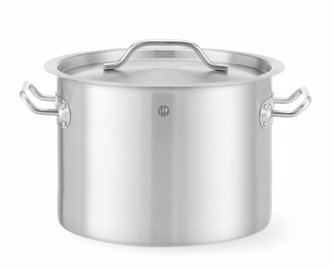 Hendi budget line kookpan 9 liter met deksel voor professionele horecakeukens