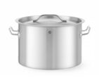 Hendi budget line kookpan 23 liter met deksel voor professionele horecakeukens