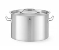 Hendi budget line kookpan 23 liter met deksel voor professionele horecakeukens