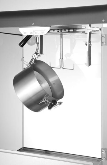 Detailopname van de Hendi popcornmachine 80 liter