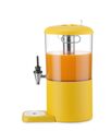 Stijlvolle gele sapdispenser voor buffetpresentatie