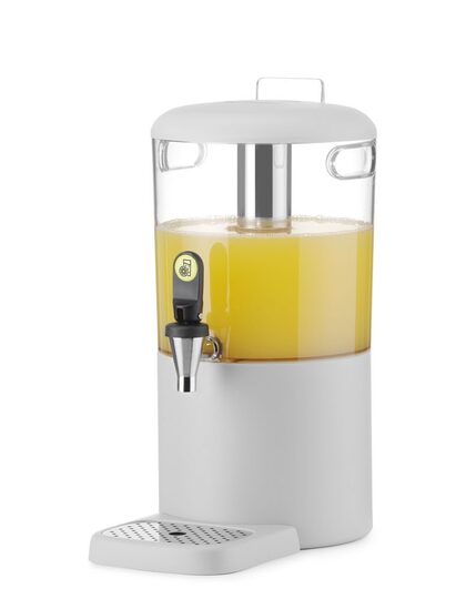 Witte Hendi Uniq sapdispenser 4 liter zijaanzicht