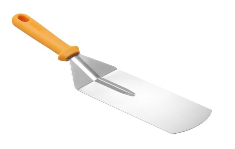 Ergonomie in kleur: De hittebestendige handgreep biedt niet alleen een veilige grip, maar is ook een vrolijke eyecatcher op de werkvloer.