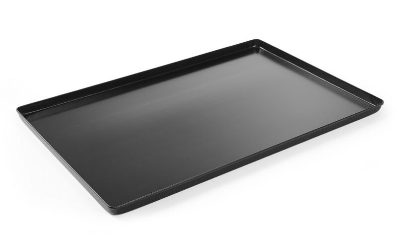 Professionele zwarte Hendi gebaktray 600x400mm voor horeca presentatie