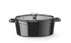 Professionele Hendi geëmailleerde gietijzeren braadpan 4,4 liter zwart