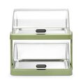Stijlvol groen koeldisplay met dubbele rolltop van Hendi